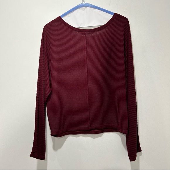 GARAGE Deep Red Long-sleeve Blouse in Women's Size Small - Picture 4 of 7